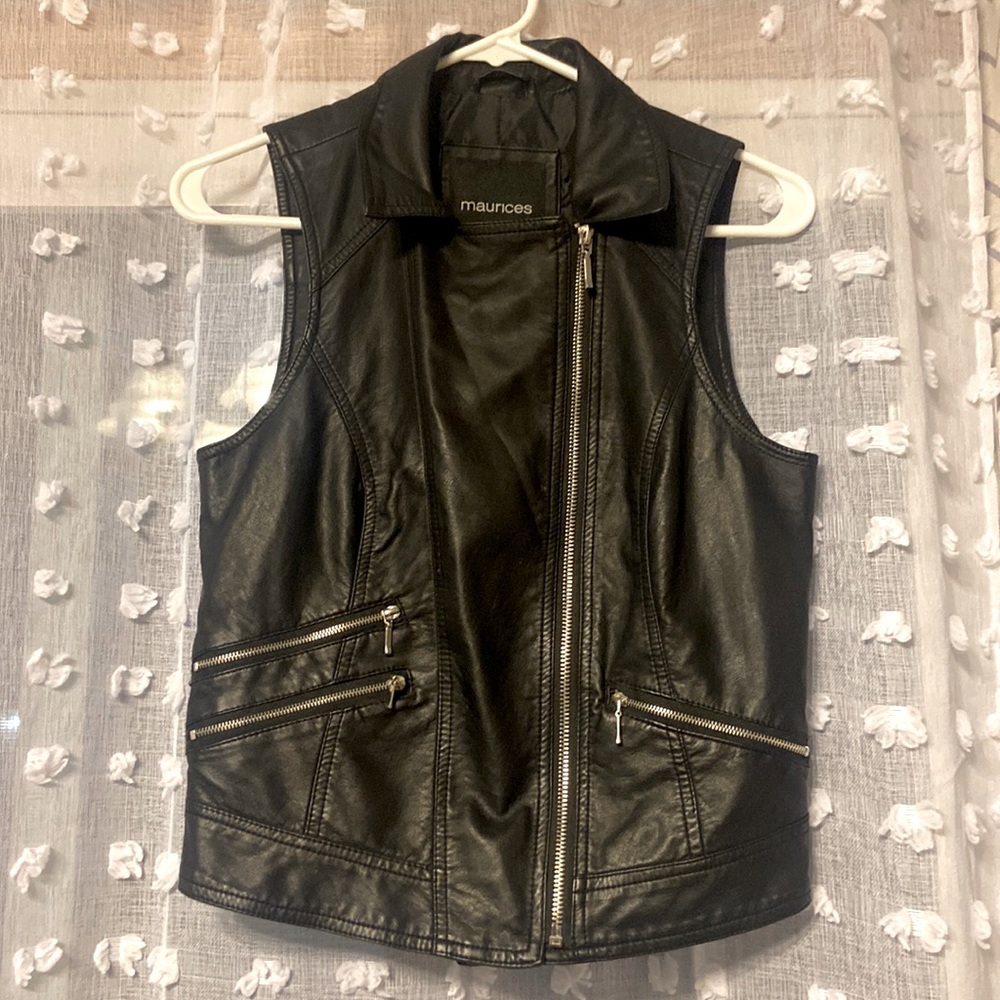 Like-new Maurice’s size small faux leather vest